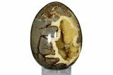 Calcite Crystal Filled Septarian Geode Egg - Utah #176041-1